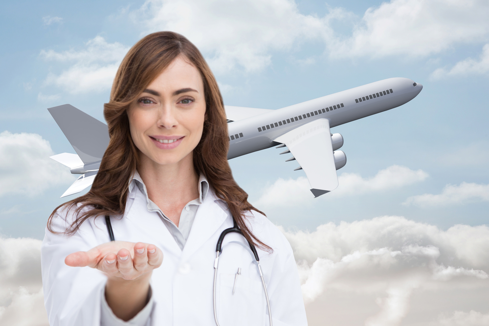 travel nurse airplane